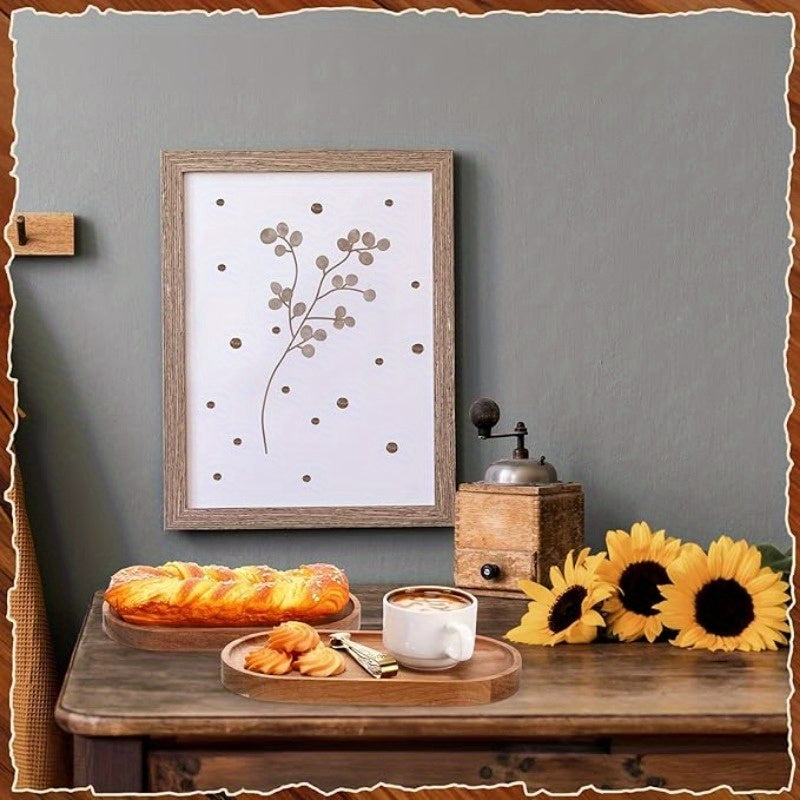 2pcs LDQ Elegant Wooden Serving Tray