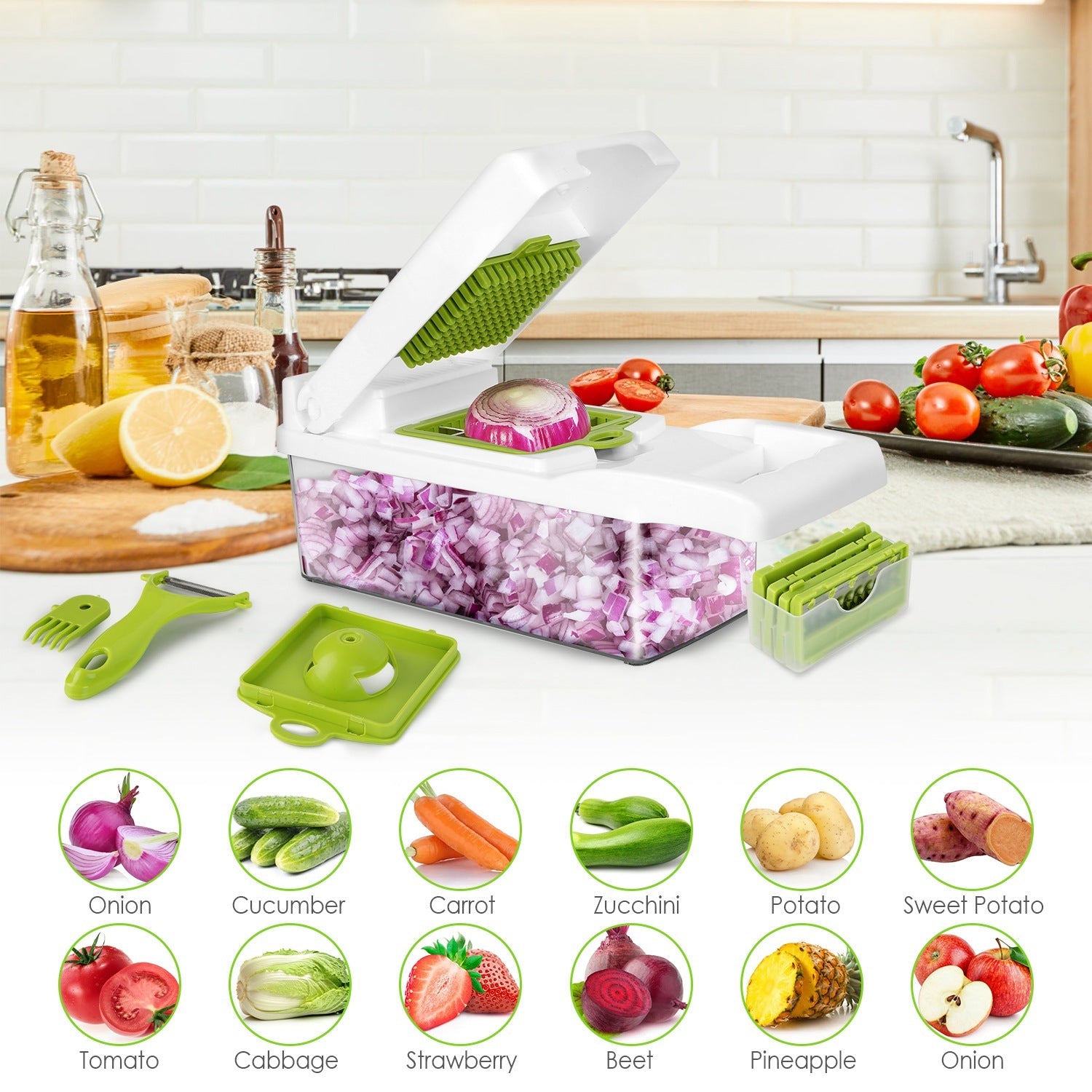 12-in-1 Vegetable Chopper Set