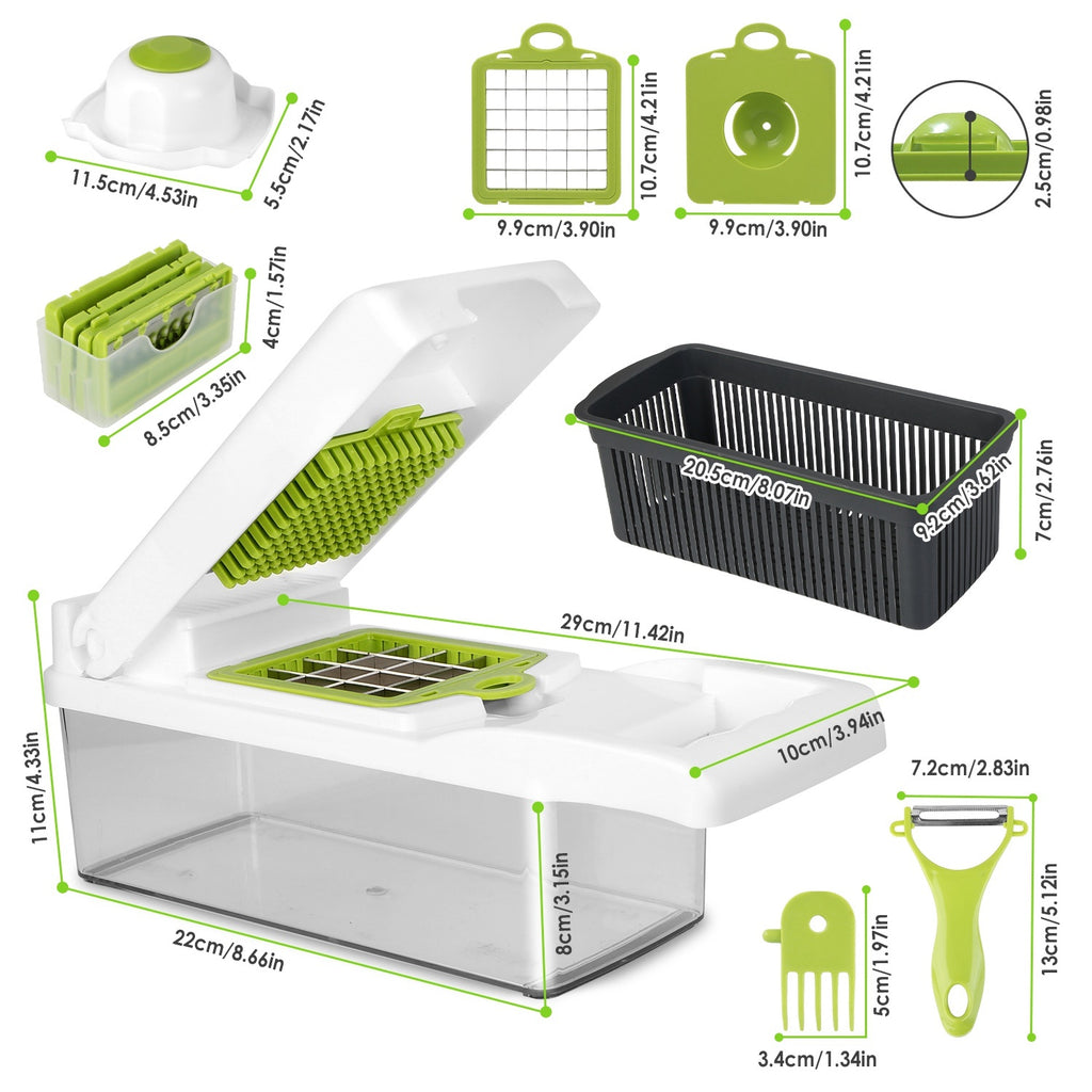 12-in-1 Vegetable Chopper Set