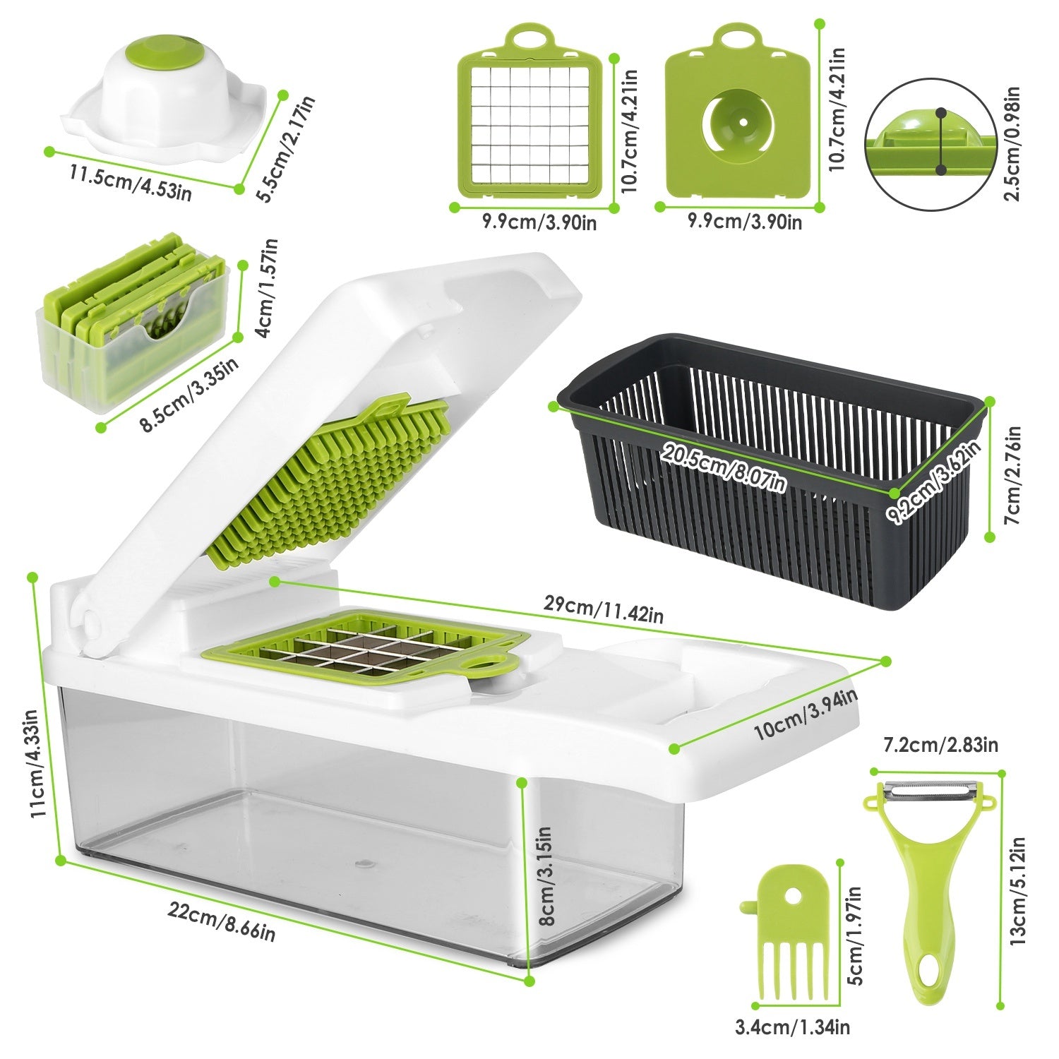12-in-1 Vegetable Chopper Set