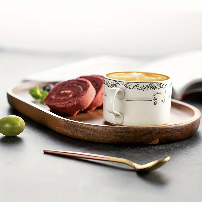 2pcs LDQ Elegant Wooden Serving Tray