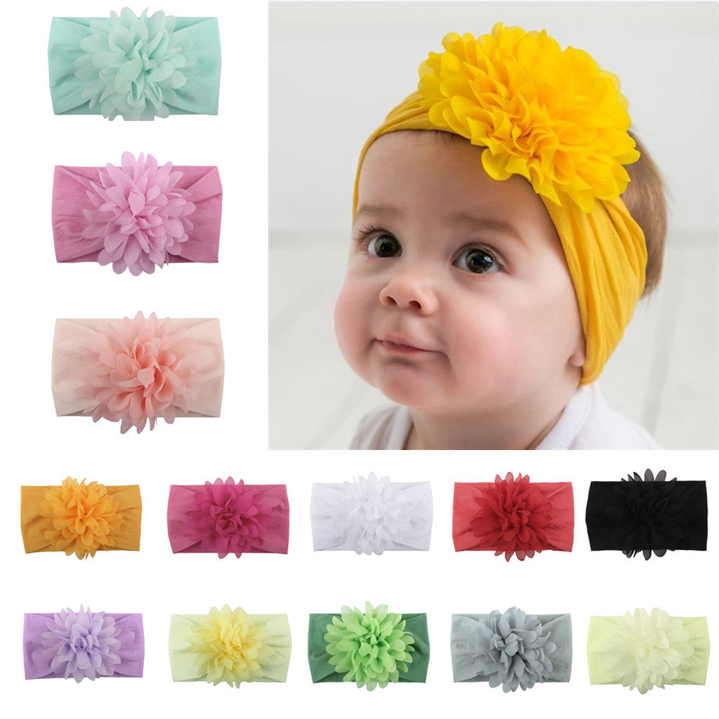 Chiffon Flower Baby Headband 13
