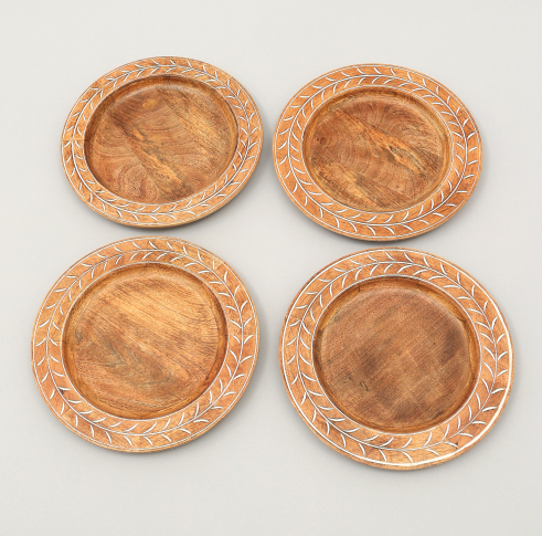 Handcrafted 13-Inch Wooden Charger Plate 5