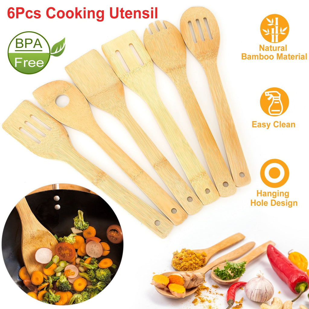 Set Of 6Pcs Cooking Bamboo Wooden 2