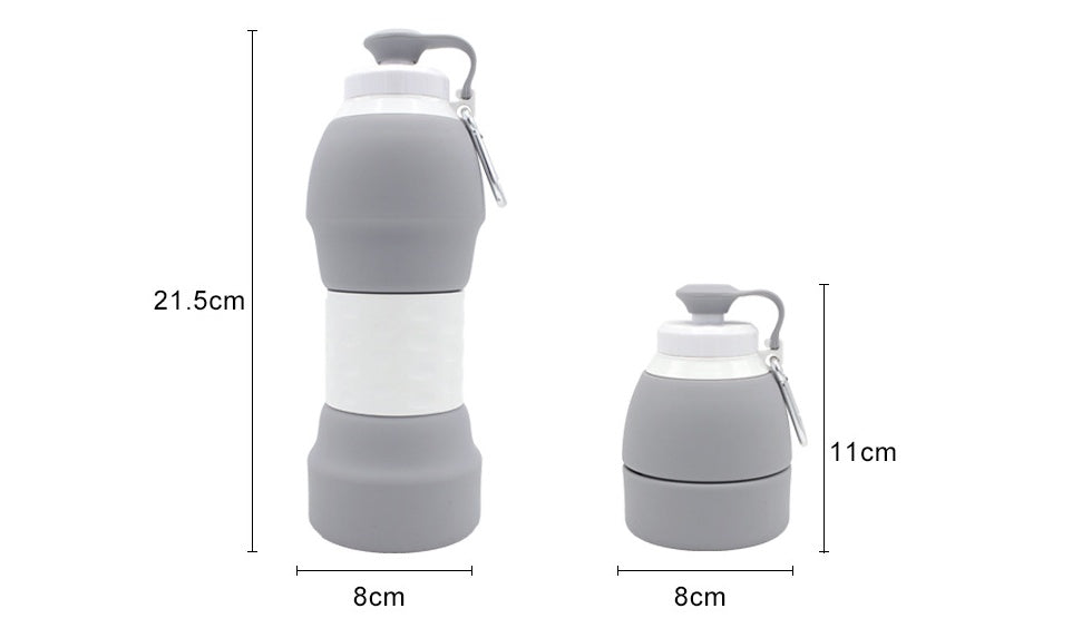 Silicone folding water bottle 7