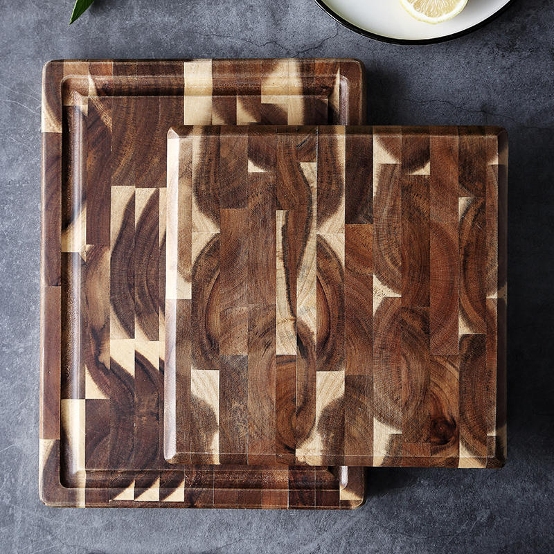 Solid Wood Parquet Cutting Board for Kitchen