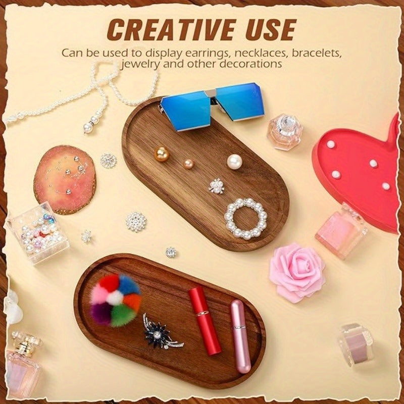 2pcs LDQ Elegant Wooden Serving Tray